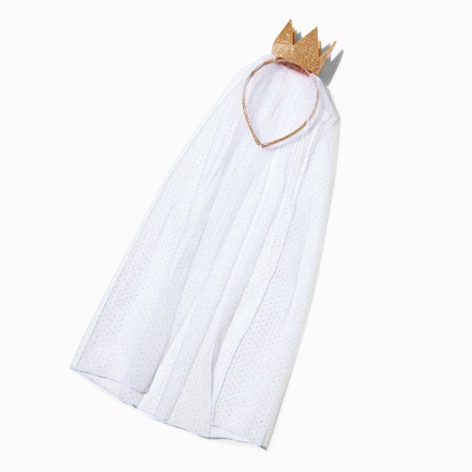 Claire's Club Nativity Gold Crown Veil Headband