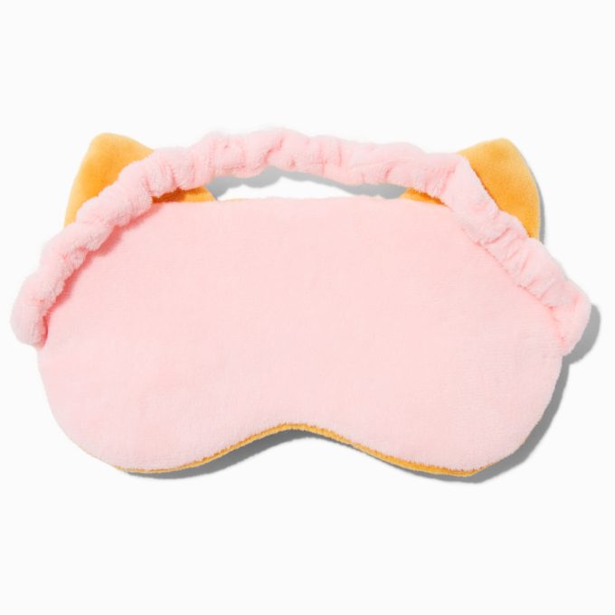 Orange Cat Plush Sleeping Mask
