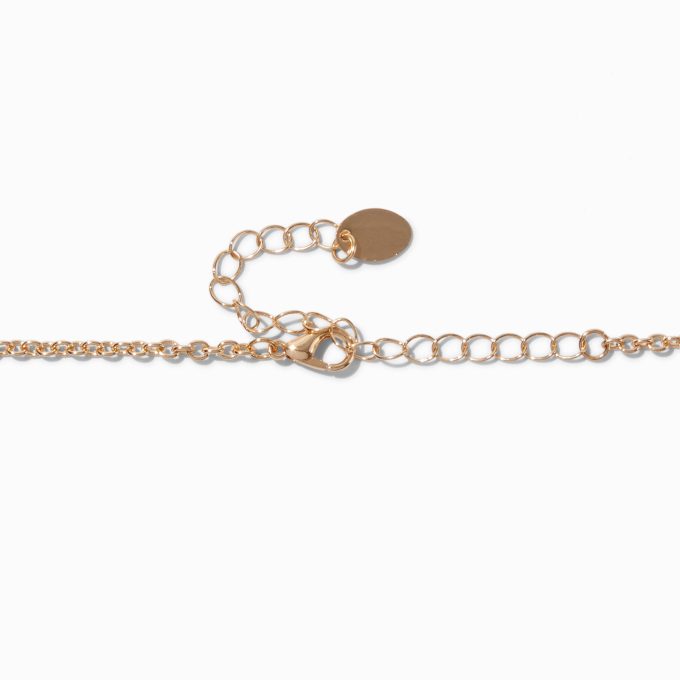 Coral Beaded Gold-tone Swirl Choker Necklace