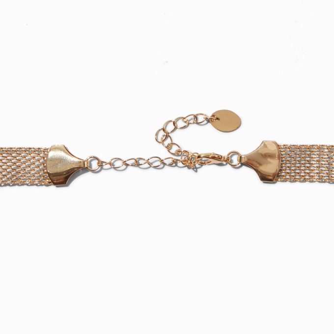 Coral Flower Fringe Choker Necklace