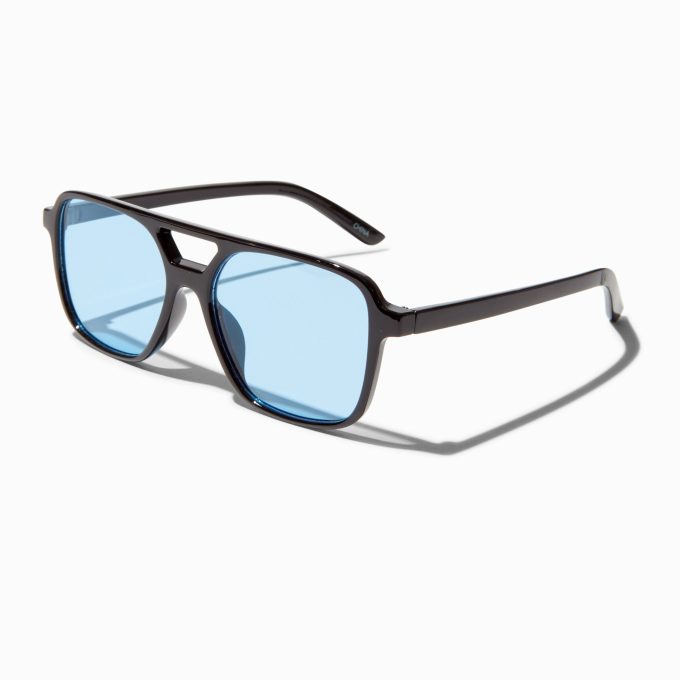 Black Aviator Sunglasses