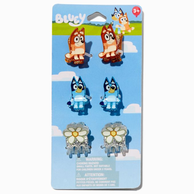 Bluey Mini Hair Claws - 6 Pack