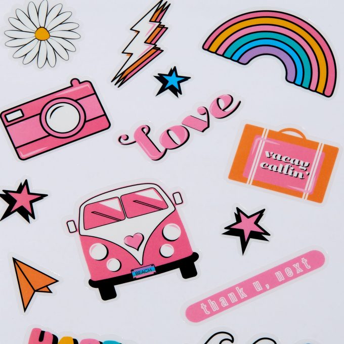 DIY 'Happy Girl Summer' Stickers