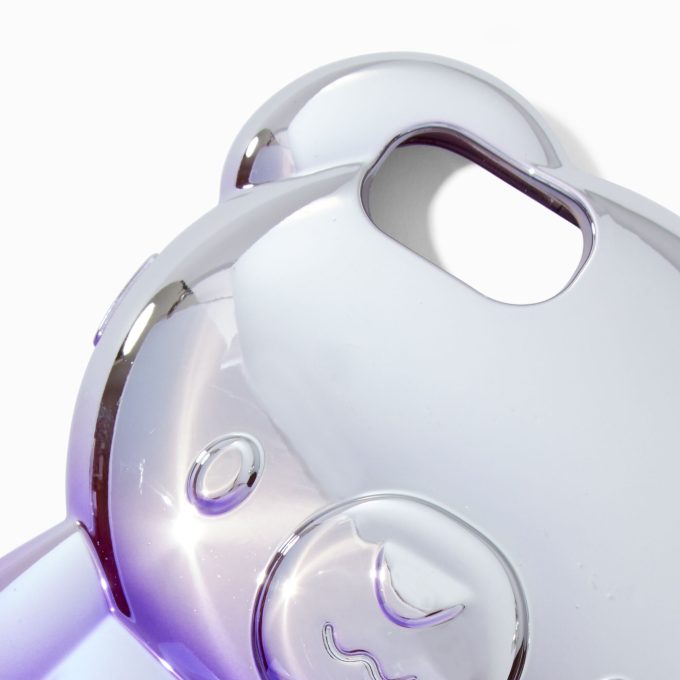 Purple Ombré Chrome Bear Phone Case - Fits iPhone® 6/7/8/SE