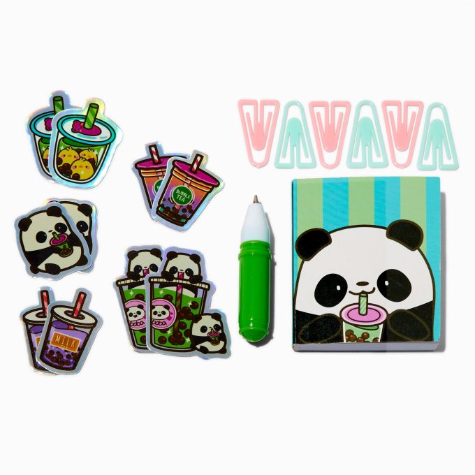 Panda Boba Tea Mini Stationery Set
