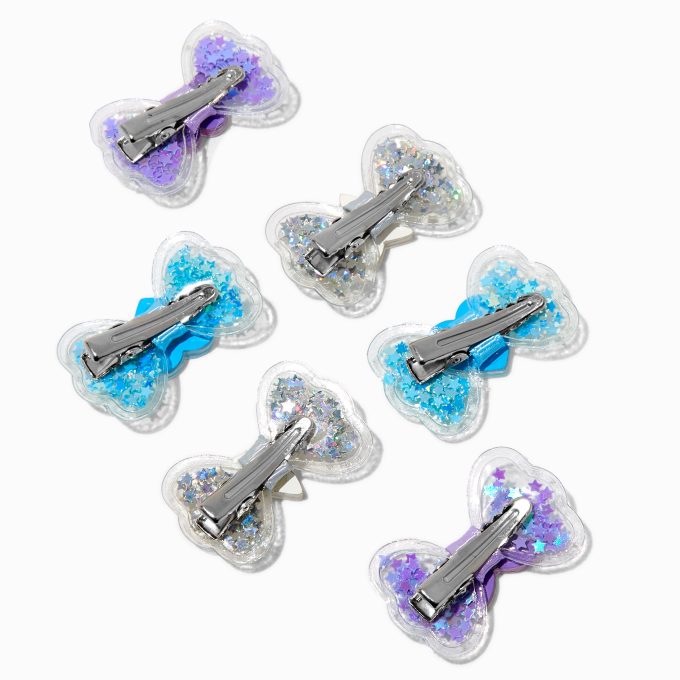 Claire's Club Icon Shaker Bow Hair Clips - 6 Pack