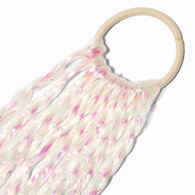 Iridescent Tinsel Faux Hair Tie