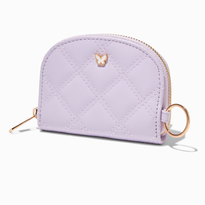 Butterfly Quilted Purple Wallet