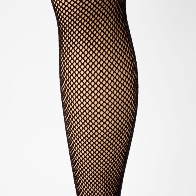 Black Fishnet Tights - S/M