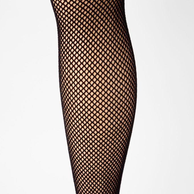 Black Fishnet Tights - M/L