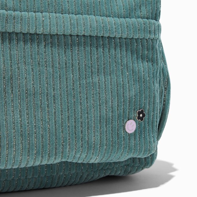 Green Corduroy Backpack