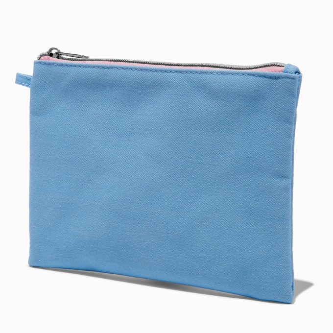 DIY Blue Nylon Pouch