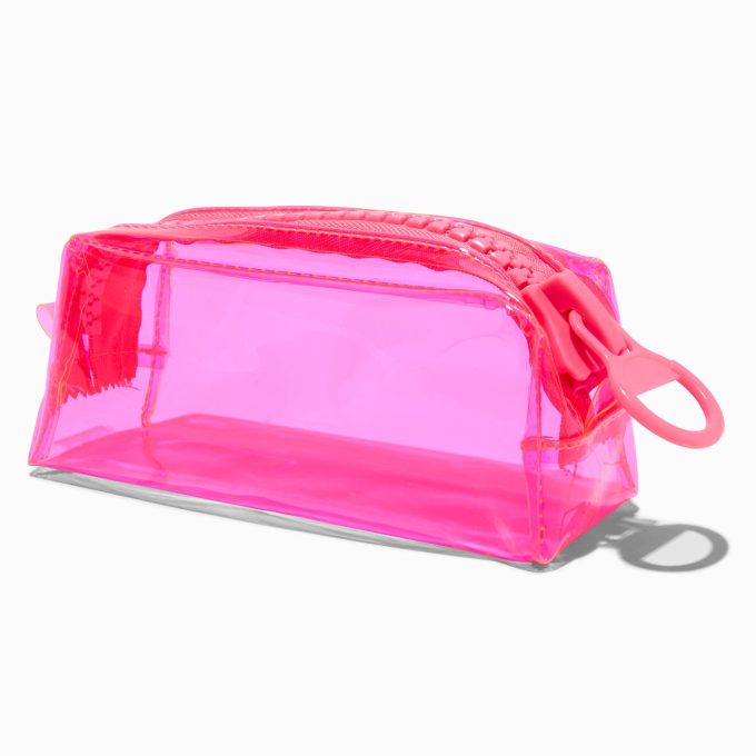 Pink Neon Colorblock Pencil Case
