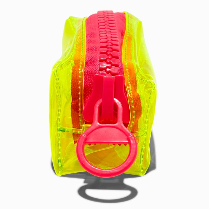 Yellow Neon Colorblock Pencil Case