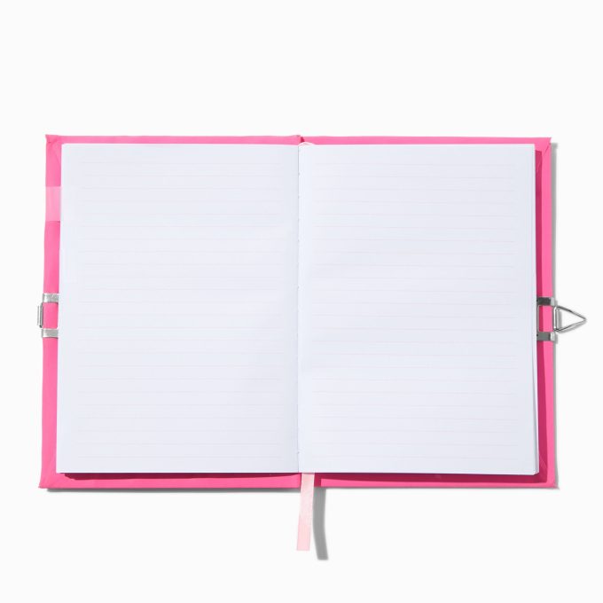 Chibi Patches Pink Plush Lock Diary