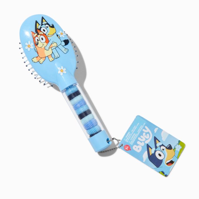 Bluey Paddle Hair Elastics & Hair Brush