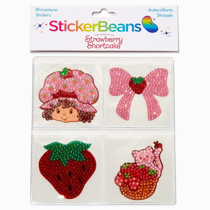 StickerBeans® x Strawberry Shortcake™ Rhinestone Sticker Set - 4 Pack