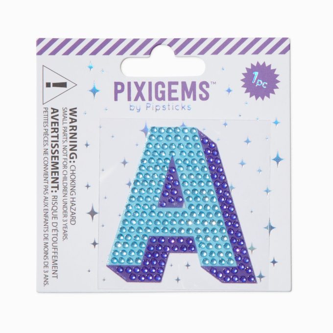 Pixigems™ by Pipstickers® Initial Sticker - A