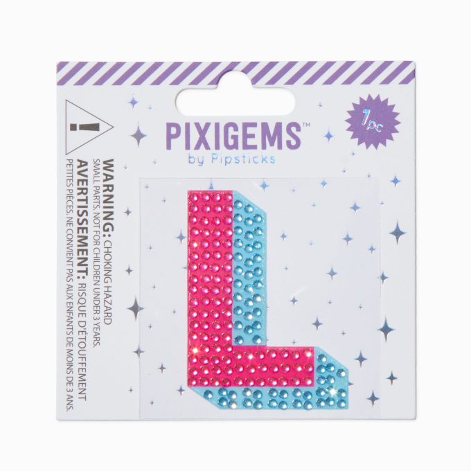 Pixigems™ by Pipstickers® Initial Sticker - L