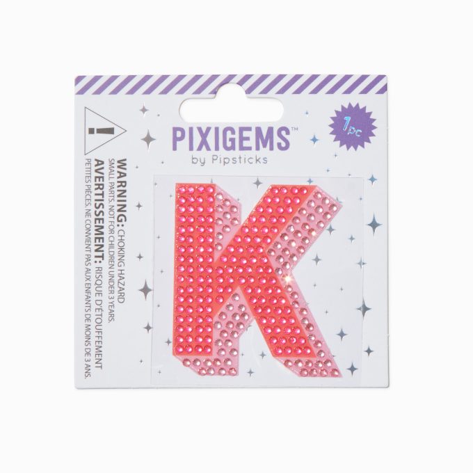 Pixigems™ by Pipstickers® Initial Sticker - K