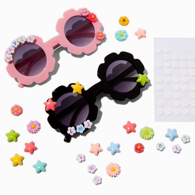 Claire's Club Do-It-Yourself Pink & Black Sunglasses Kit - 2 Pack