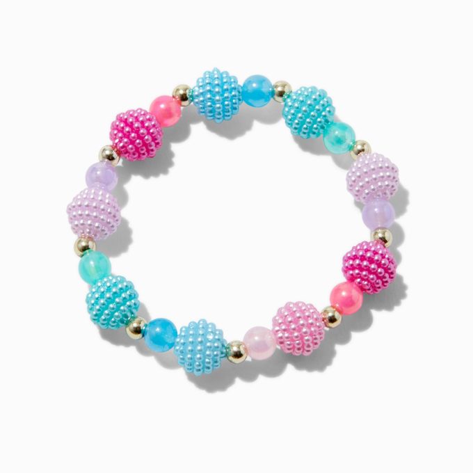 Claire's Club Mermaid Textured Beaded Jewelry Set - 2 Pack