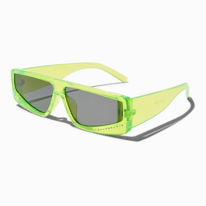 Neon Green Racer Sunglasses