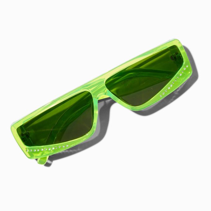 Neon Green Racer Sunglasses