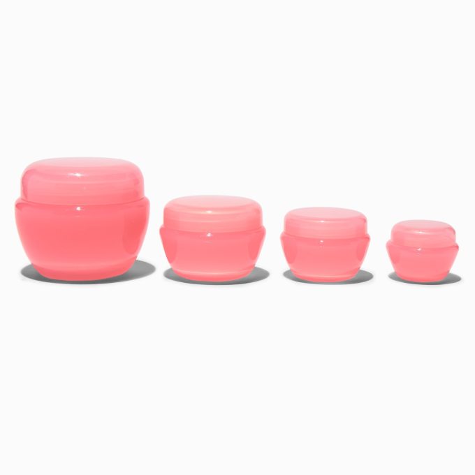 Pink Reusable Travel Bottle Set - 4 Pack