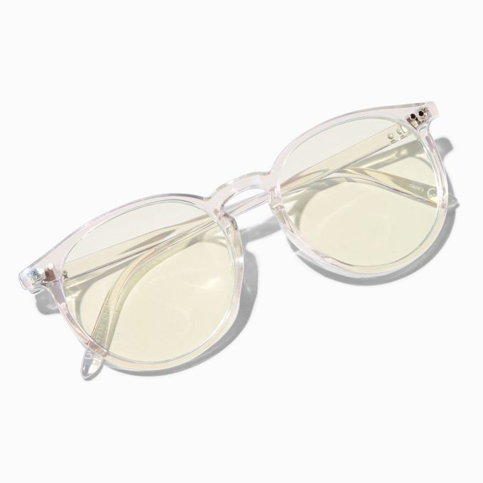 Solar Blue Light Reducing Holographic Clear Lens Frames