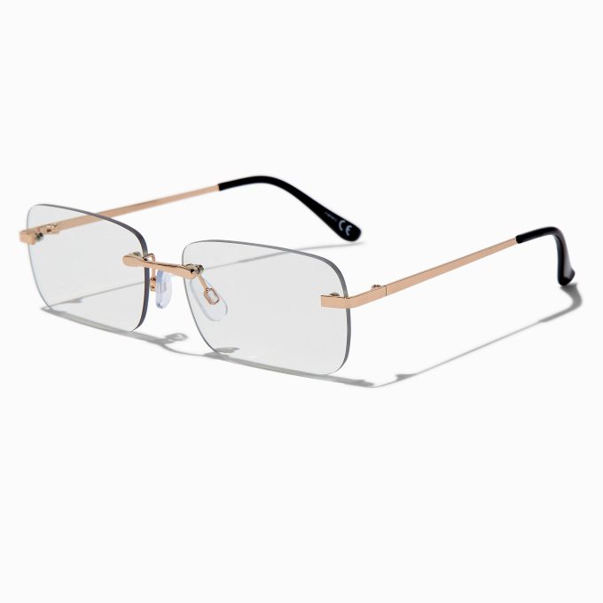 Gold-tone Rectangular Ombré Lens Frames