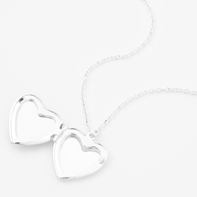 Claire's Club Silver Unicorn Locket Necklace