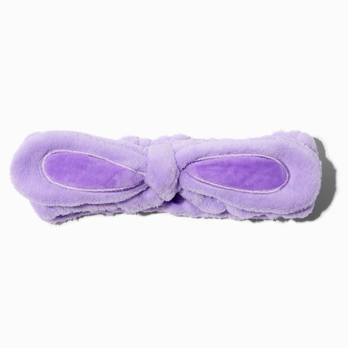 Purple Bunny Makeup Bow Headwrap