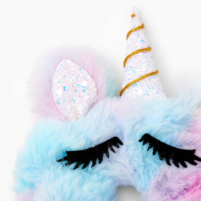 Fuzzy Ombré Unicorn Hair Scrunchie