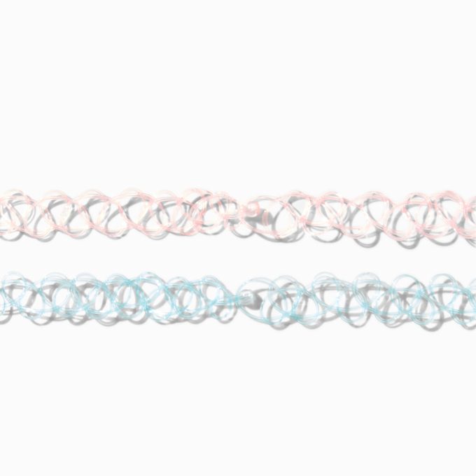 Best Friends Butterfly Tattoo Choker Necklaces - 2 Pack