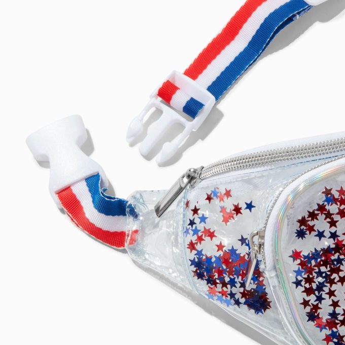 Stars & Stripes Clear Belt Bag