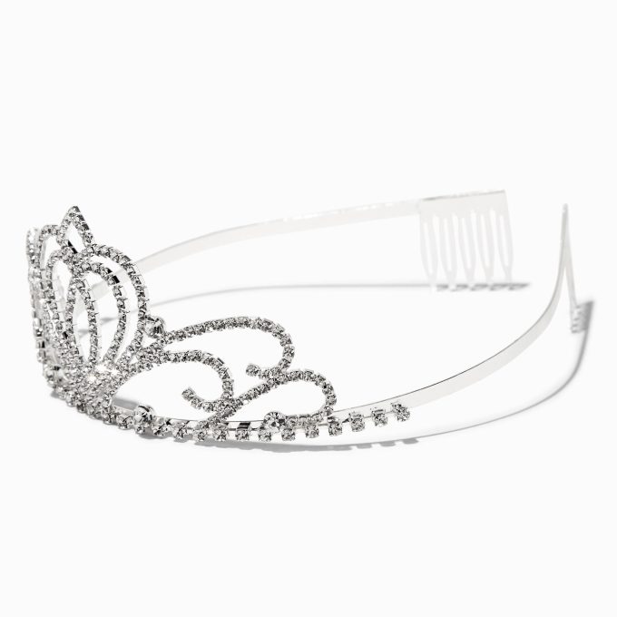 Silver Crystal Andrea Tiara