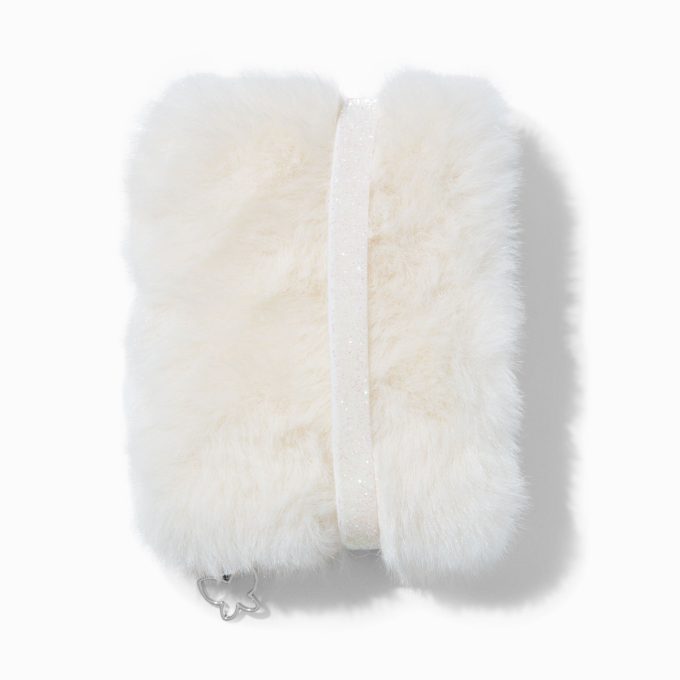 White Furry Mini Journal Notebook