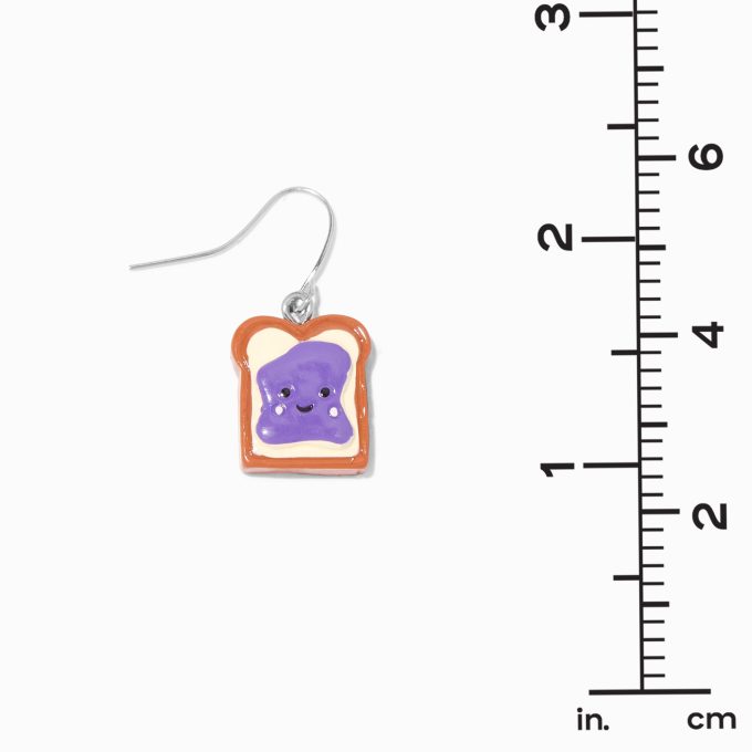 Peanut Butter & Jelly Sandwich Drop Earrings