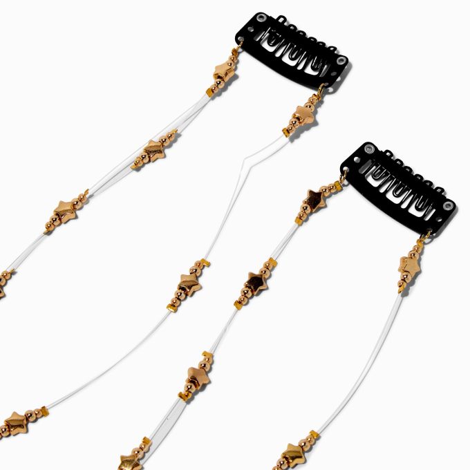 Gold Star Clip In Extensions - 2 Pack
