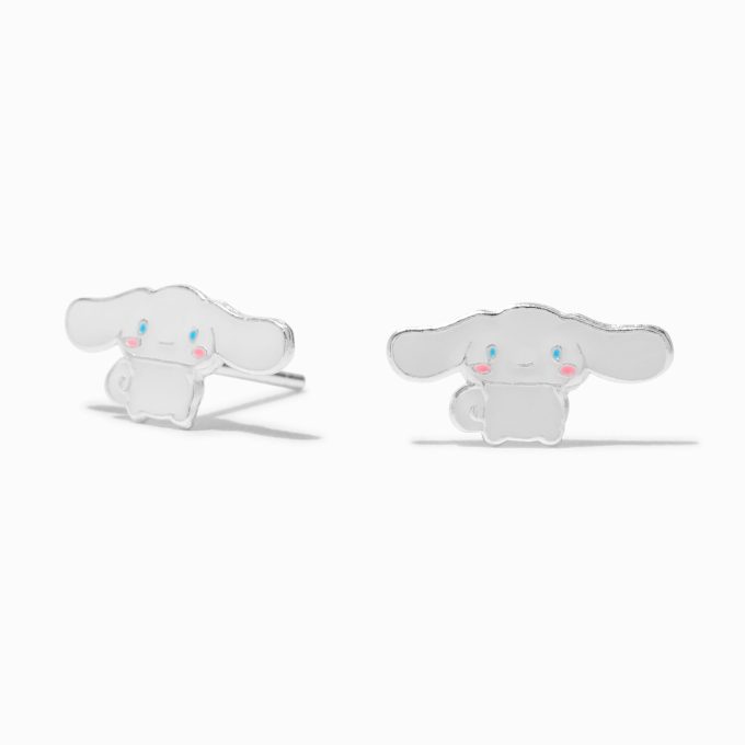 Sterling Silver Cinnamoroll™ Claire's Exclusive Enamel Stud Earrings