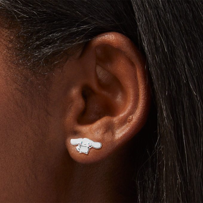 Sterling Silver Cinnamoroll™ Claire's Exclusive Enamel Stud Earrings