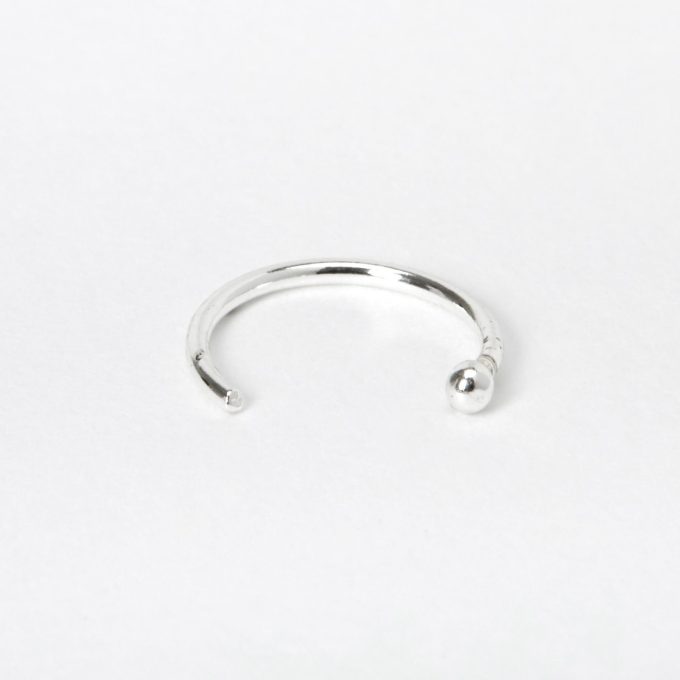 22G Sterling Silver Open Nose Ring