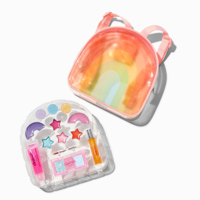 Claire's Club Rainbow Backpack Makeup Set
