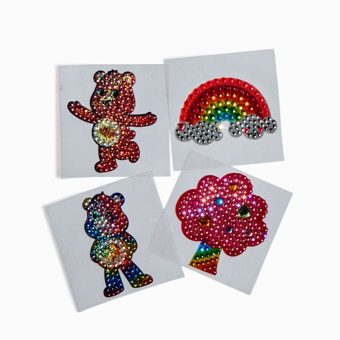 StickerBeans® x Care Bears™ Rainbow Rhinestone Sticker Set - 4 Pack