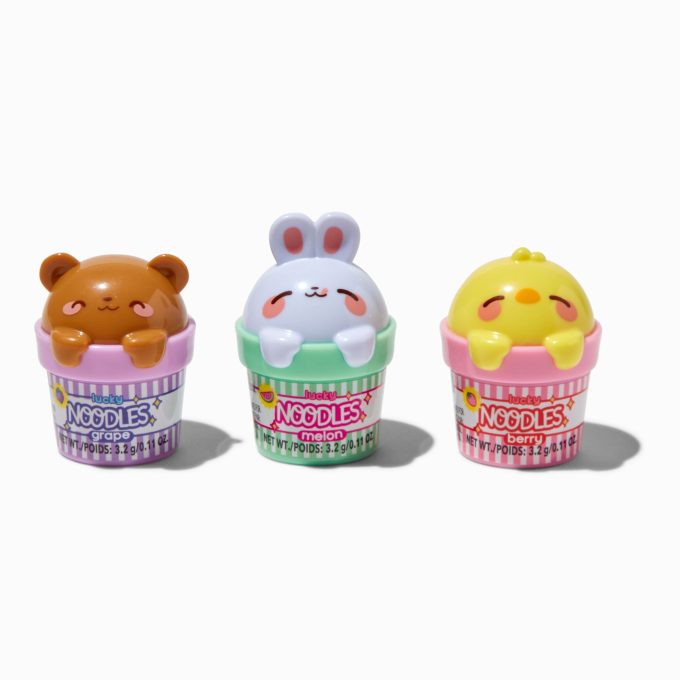 Lucky Noodles Critter Lip Gloss Pot Set - 3 Pack