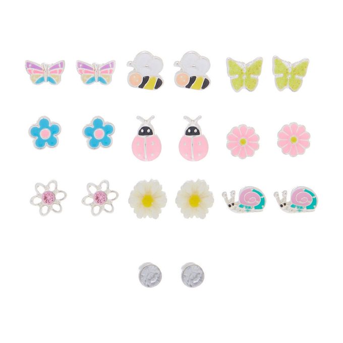 Spring Mix Stud Earrings - 10 Pack