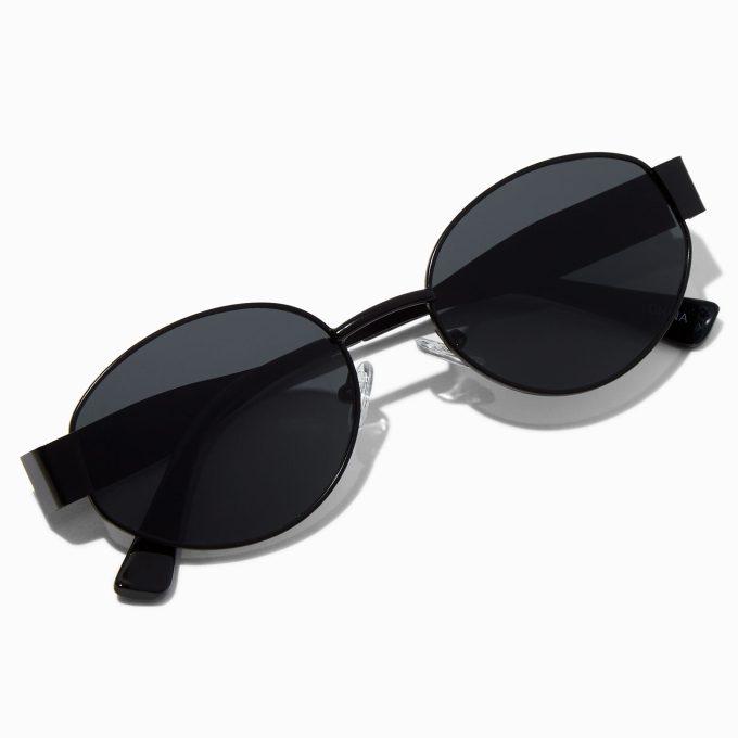 Black Oval Sunglasses