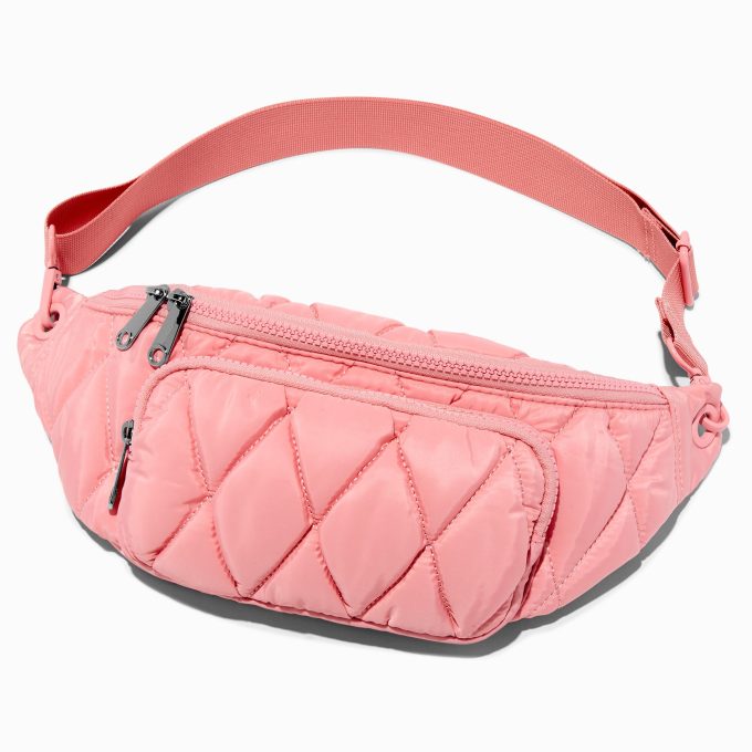 Pinnk Quilted Belt Bag