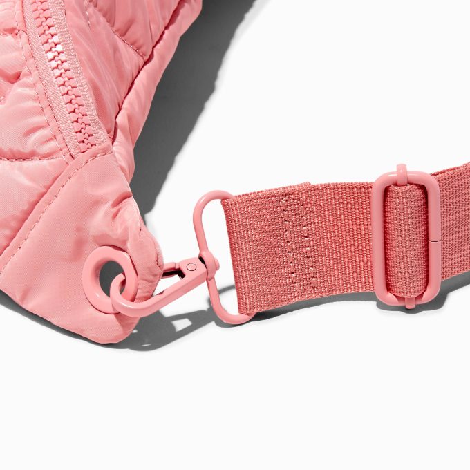 Pinnk Quilted Belt Bag